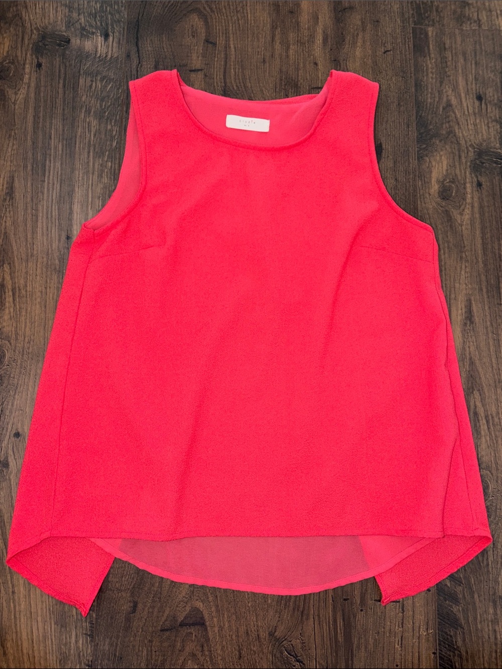 Elodie Sleeveless Scoop Neck Tank Top - Coral Pink
